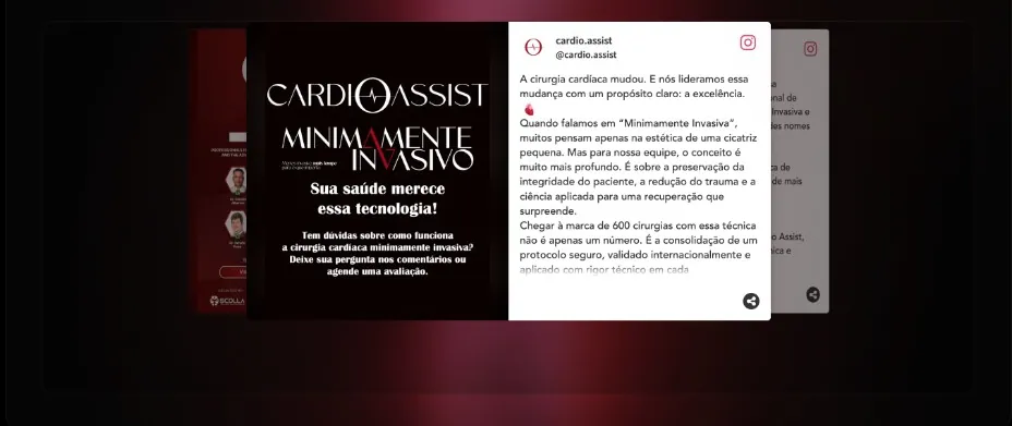 Prévia das publicações no Instagram